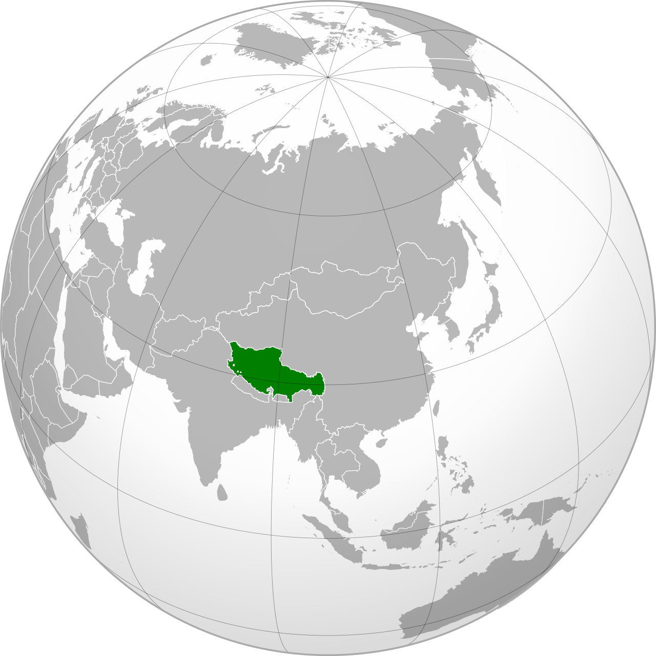 Territorial map: Tibet, 1946